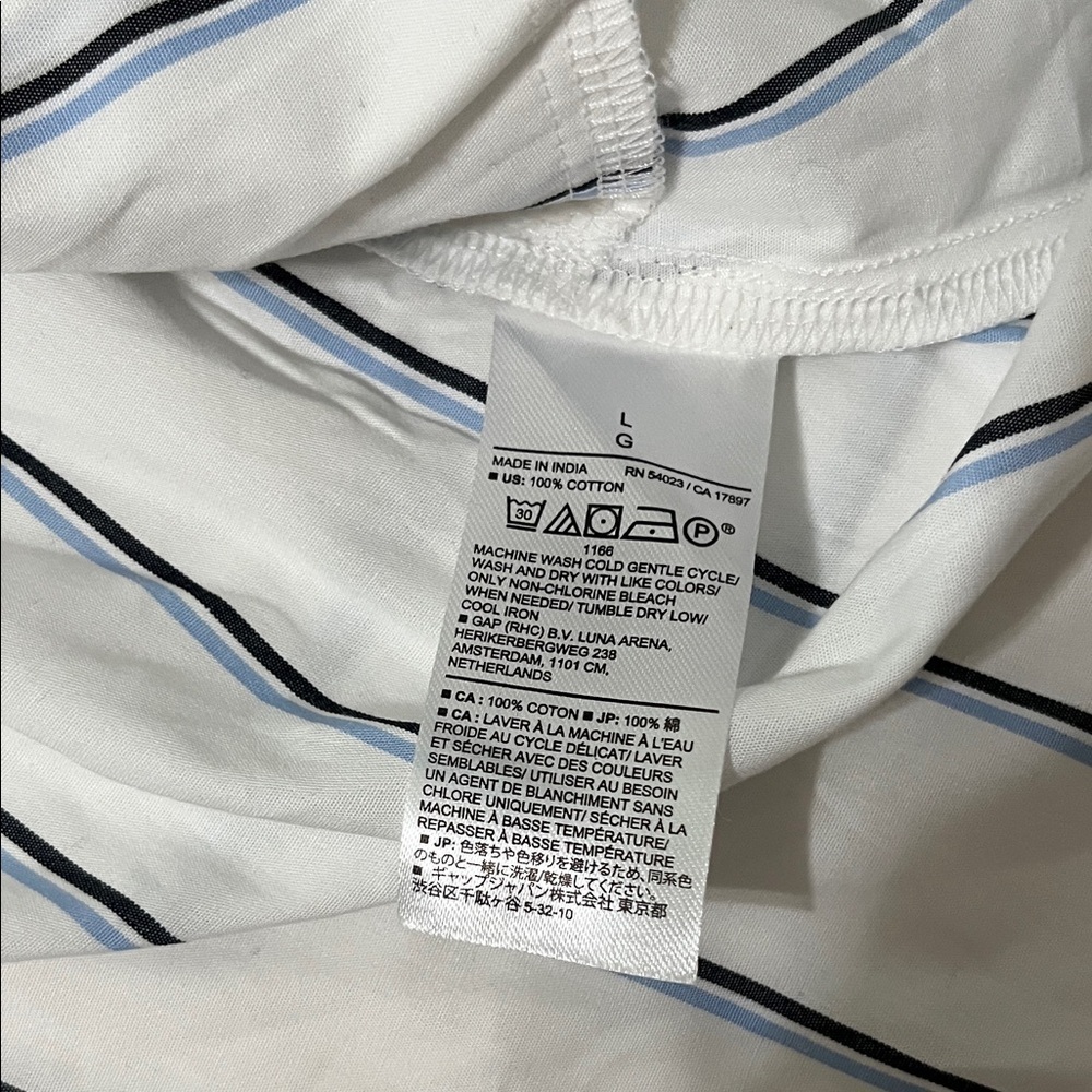 Banana Republic White and Black Striped Mini Dress - Picture 10 of 10